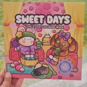 sweet days colouring book